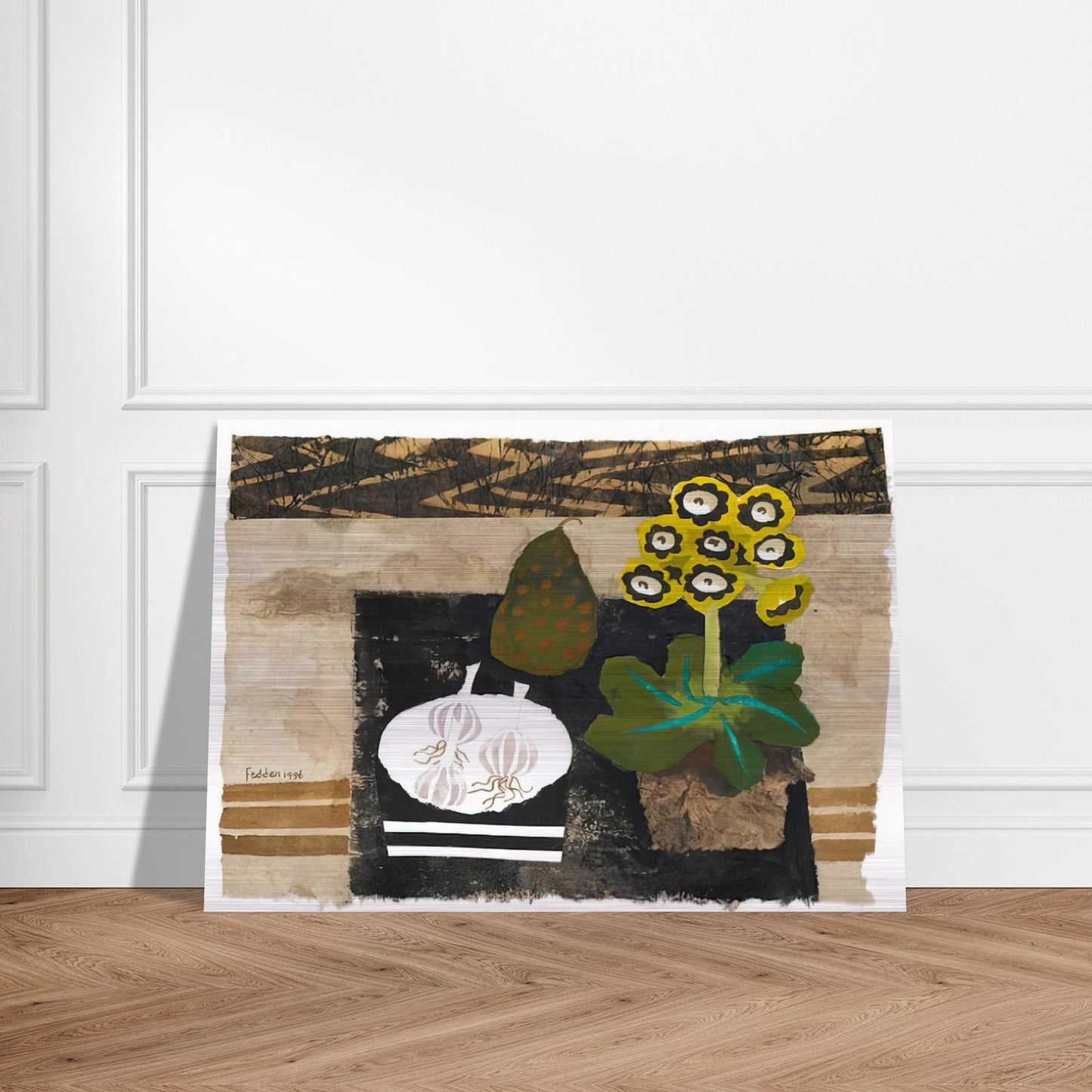Auricula - 1996 - Mary Fedden Brushed Aluminum Print - 70x100 cm / 28x40 inches | Mary Fedden Aluminum Print | Mary Fedden Prints