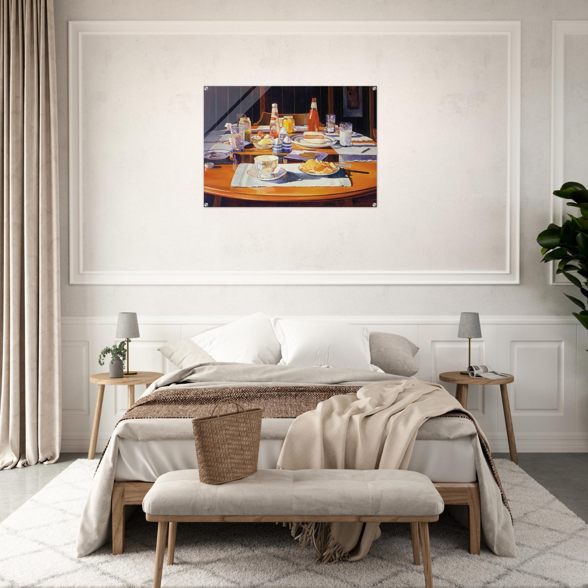 Supper Table - 1969 - Mary Pratt Acrylic Print - 70x100 cm / 28x40″ inches
