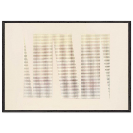 Sixths - 1967 - Mark Lancaster 70x100 cm / 28x40 inches Framed Art Print – Black Wooden Frame