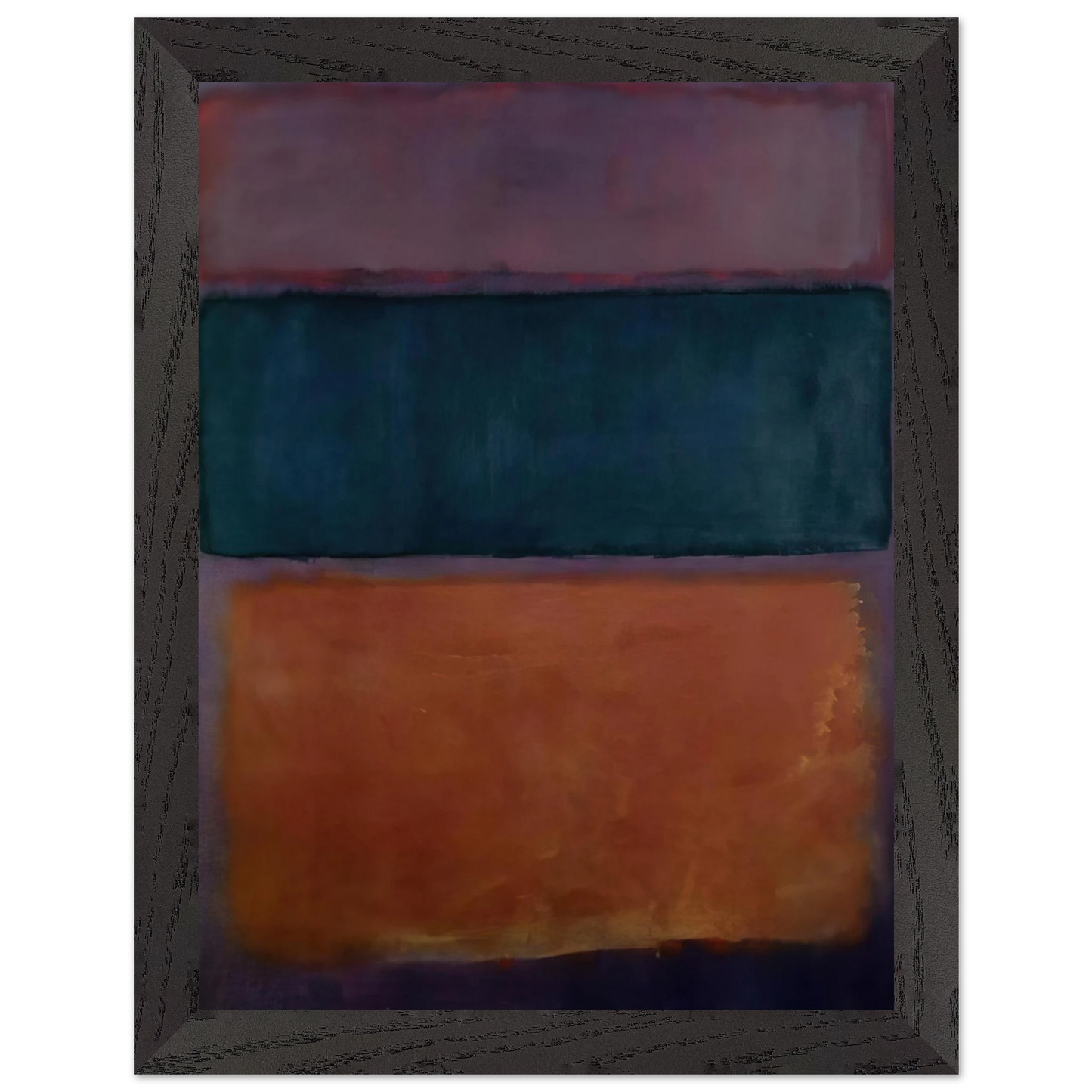 Helen Frankenthaler - Untitled - 1963 Wall art - A1 (59.4 x 84.1  cm) - Premium Wooden Framed Poster With Fine Art Paper-canvas - Wood frame