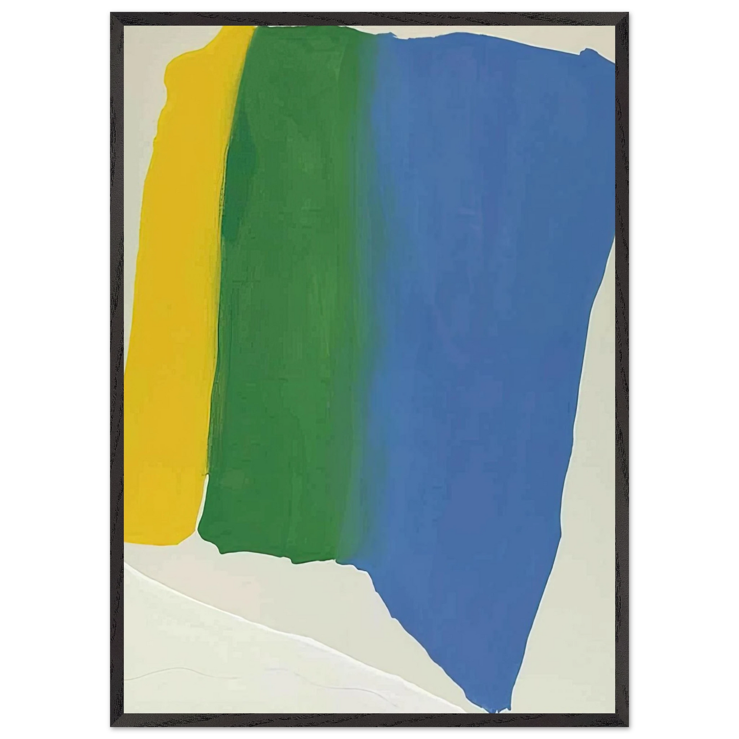 Helen Frankenthaler - Summer Insignia - 1969 Wall art - 30x40 cm / 12x16 inches - Premium Wooden Framed Poster With Fine Art Paper-canvas - White frame