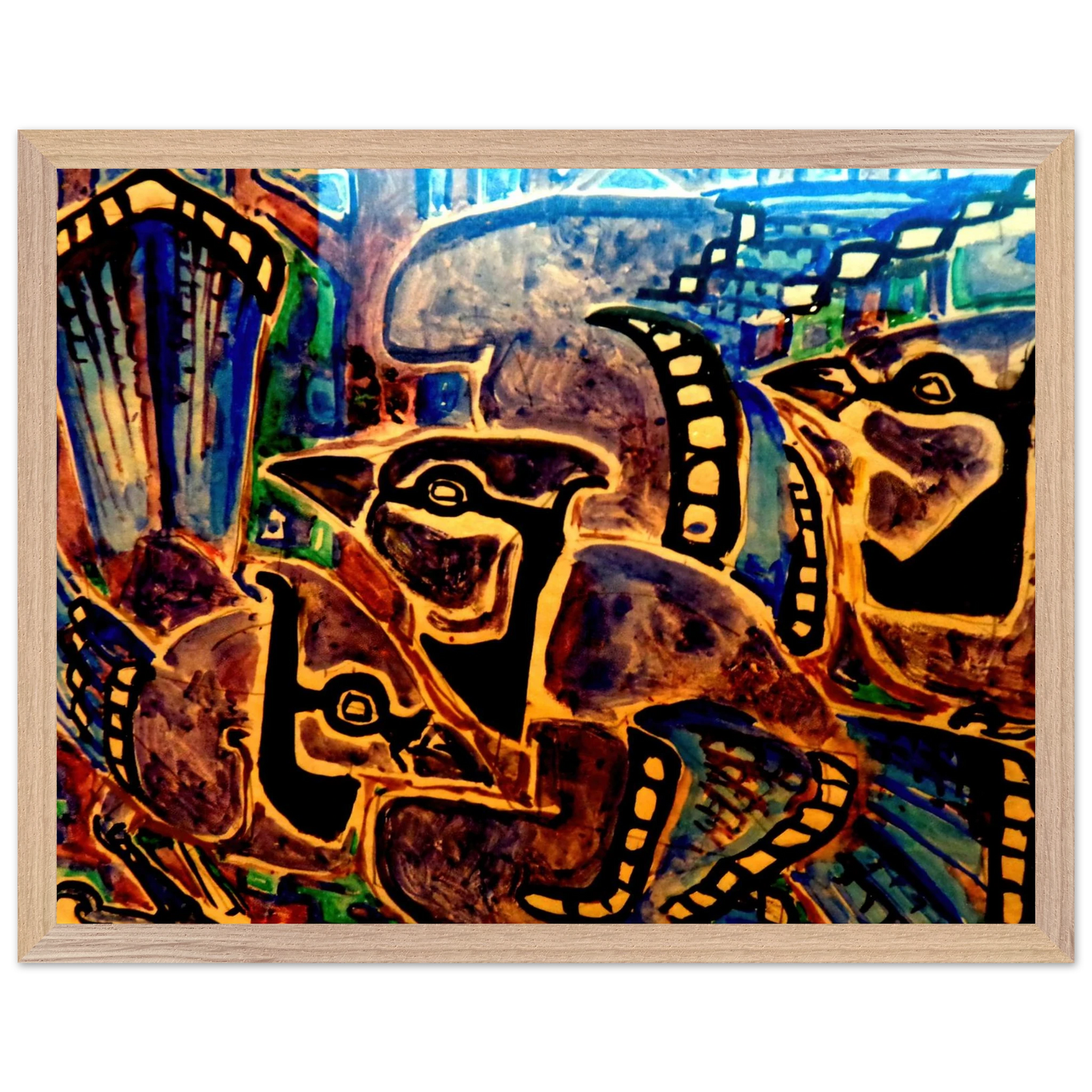 Walter Inglis Anderson - Walter Anderson Wall art - 50x70 cm / 20x28 inches - Premium Wooden Framed Poster With Fine Art Paper-canvas - Wood frame
