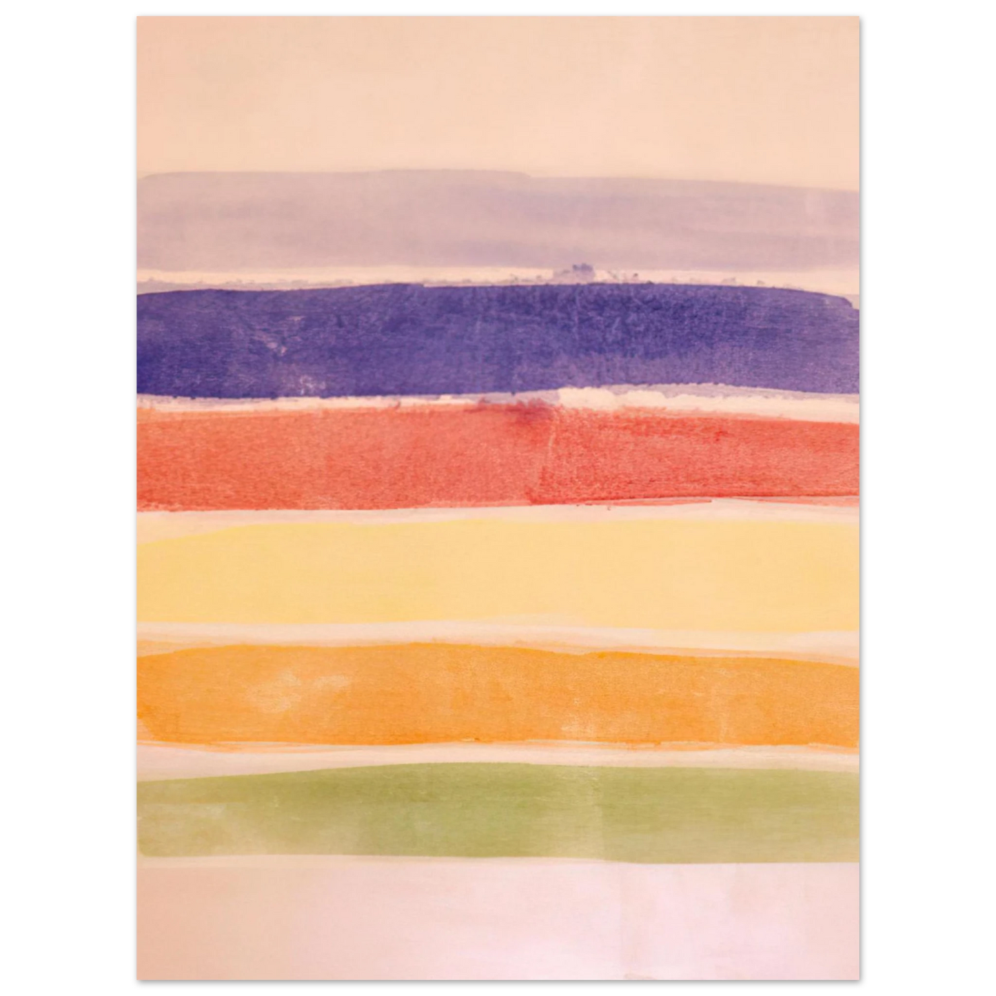 Ronnie Landfield - Meadow - 1981  75x100 cm / 30x40inches Fine Art Poster