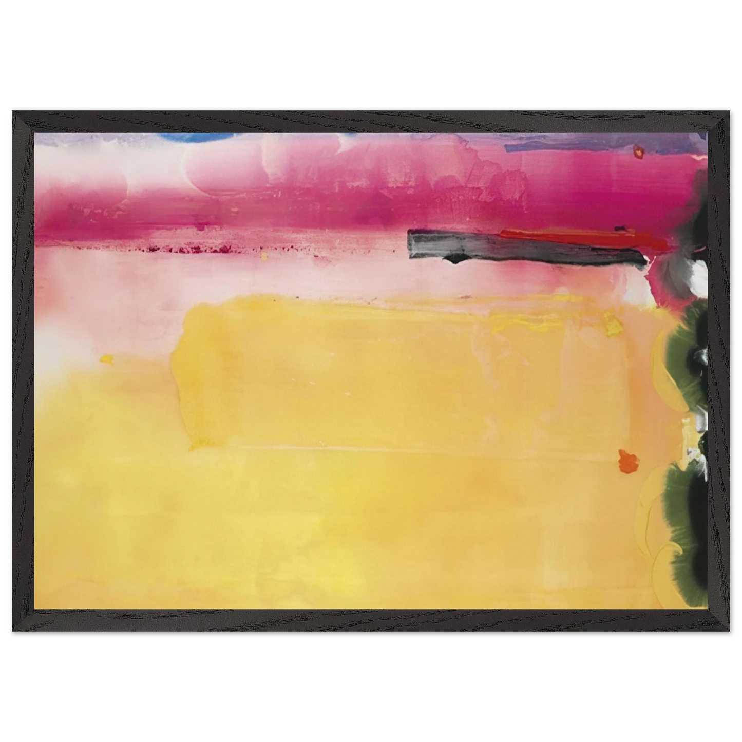 Helen Frankenthaler - Black-Eyed Susan - 1988 Wall art - 28x43  cm / XL (11x17 inches) - Fine Art Poster-canvas - -