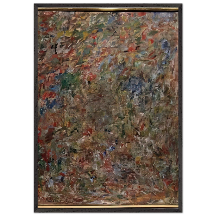 ABSTRACTION 1963 - Milton Resnick 70x100 cm / 28x40 inches Framed Art Print – Black Wooden Frame