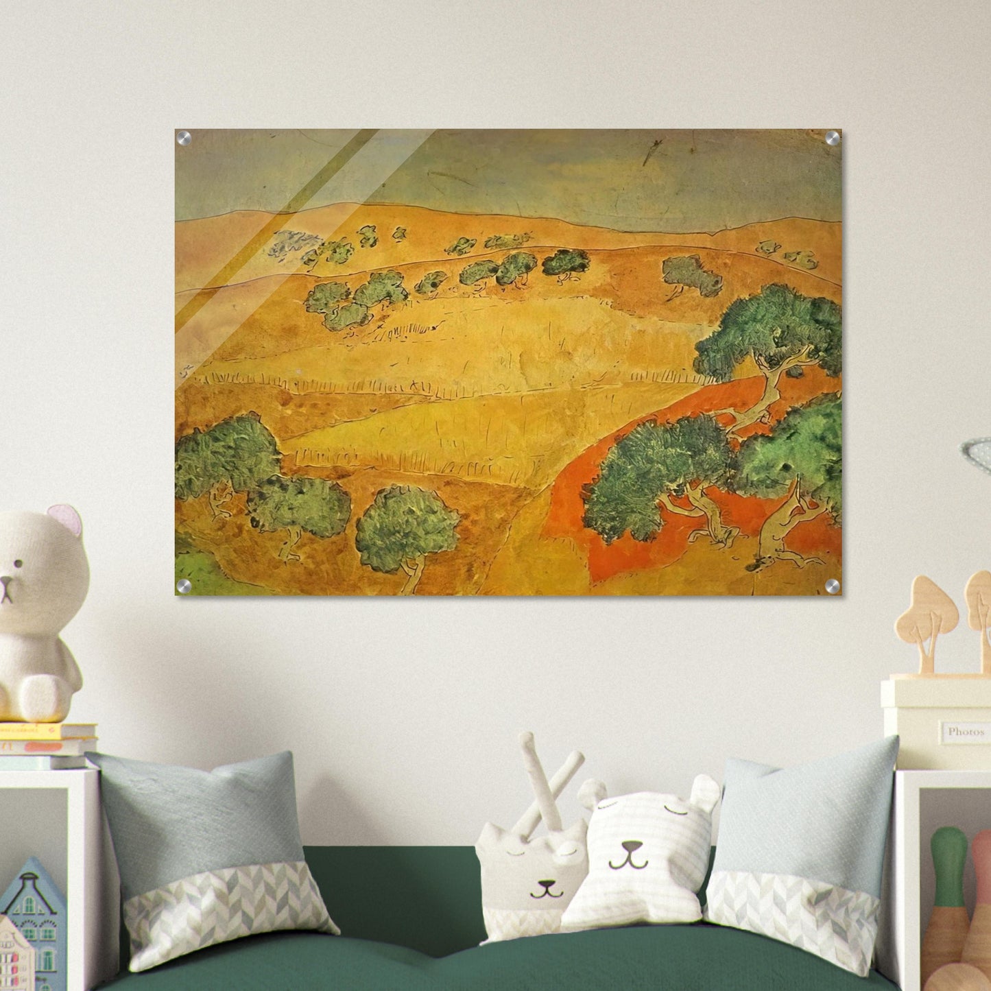 Summer landscape - Pablo Picasso Acrylic Print - 70x100 cm / 28x40″ inches