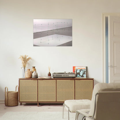 Reticulárea cuadrada horizontal 7110 - 1971 - Gego Brushed Aluminum Print - 70x100 cm / 28x40 inches | Gego Aluminum Print | Gego Prints