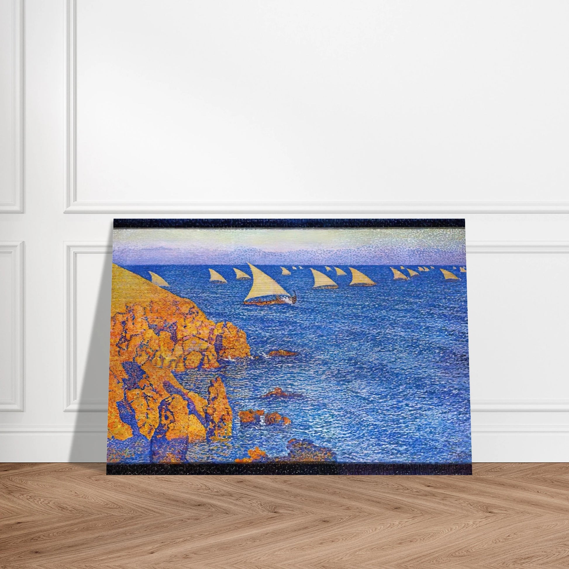 THE REGATA 1892 - Theo van Rysselberghe Brushed Aluminum Print - 70x100 cm / 28x40 inches | Theo van Rysselberghe Aluminum Print | Theo van Rysselberghe Prints