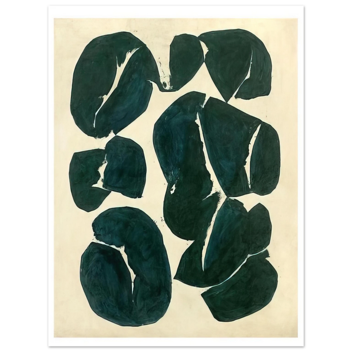 Simon Hantai - Meun - 1968  75x100 cm / 30x40inches Fine Art Poster