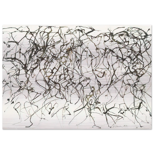 St. Barts 10 - 1991 - Brice Marden Brushed Aluminum Print - 70x100 cm / 28x40 inches | Brice Marden Aluminum Print | Brice Marden Prints