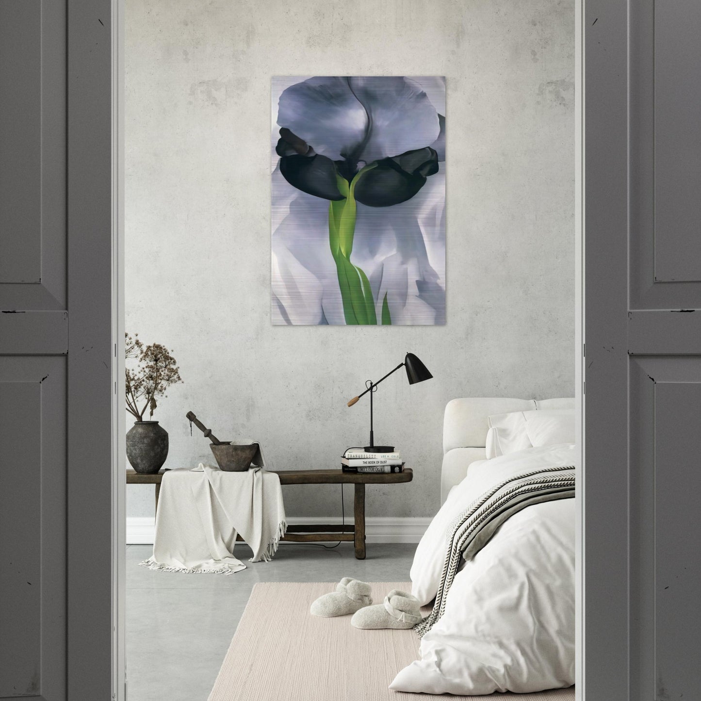 Iris 7 - Georgia O'Keeffe Brushed Aluminum Print - 70x100 cm / 28x40 inches | Georgia O'Keeffe Aluminum Print | Georgia O'Keeffe Prints