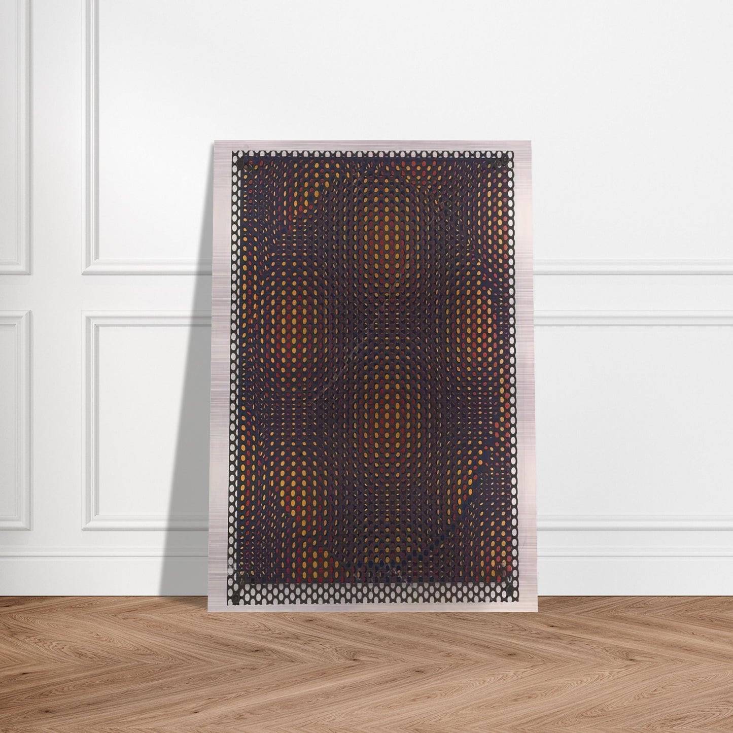 Círculo rojo y amarillo - 1970 - Antonio Asis Brushed Aluminum Print - 70x100 cm / 28x40 inches | Antonio Asis Aluminum Print | Antonio Asis Prints