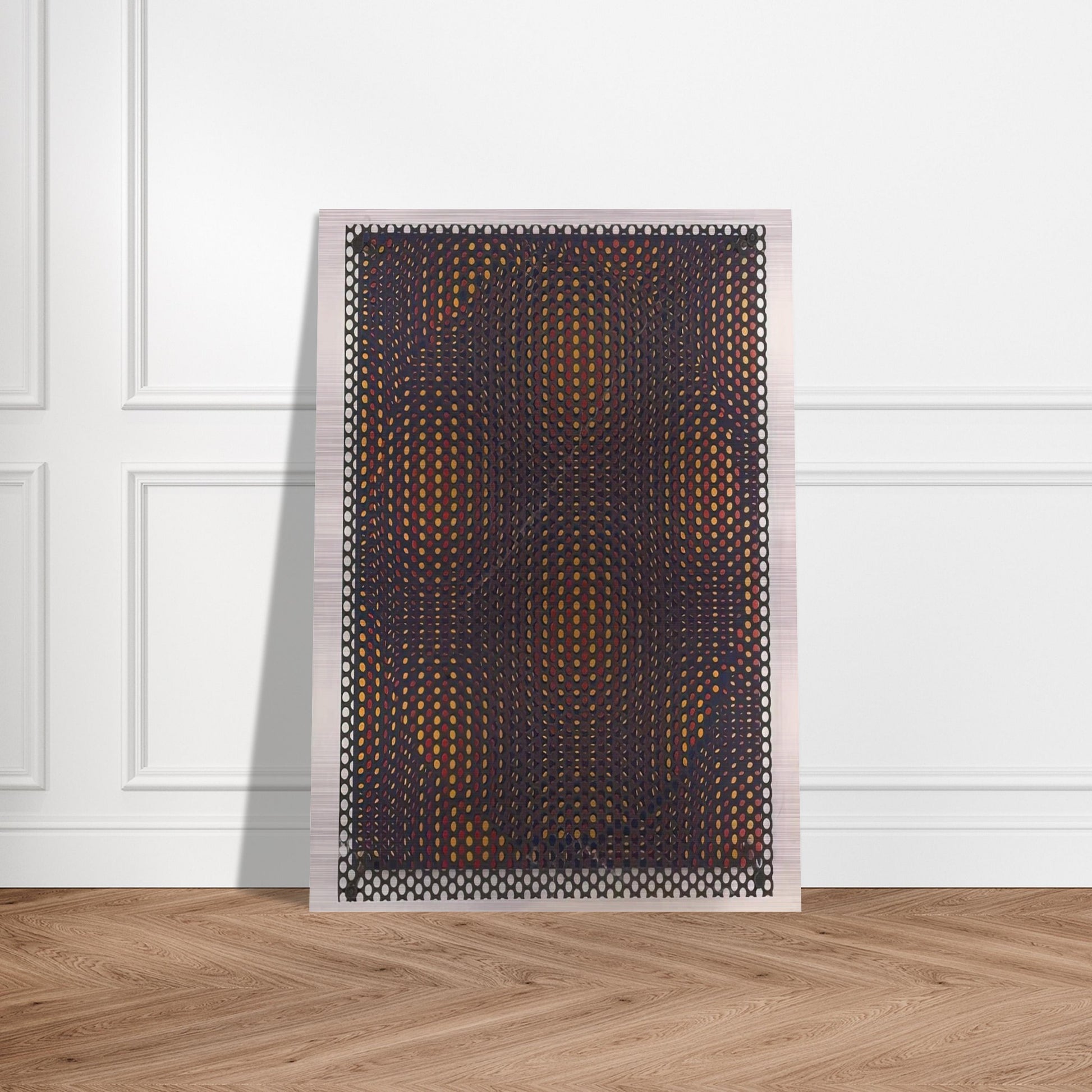 Círculo rojo y amarillo - 1970 - Antonio Asis Brushed Aluminum Print - 70x100 cm / 28x40 inches | Antonio Asis Aluminum Print | Antonio Asis Prints