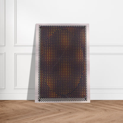 Círculo rojo y amarillo - 1970 - Antonio Asis Brushed Aluminum Print - 70x100 cm / 28x40 inches | Antonio Asis Aluminum Print | Antonio Asis Prints