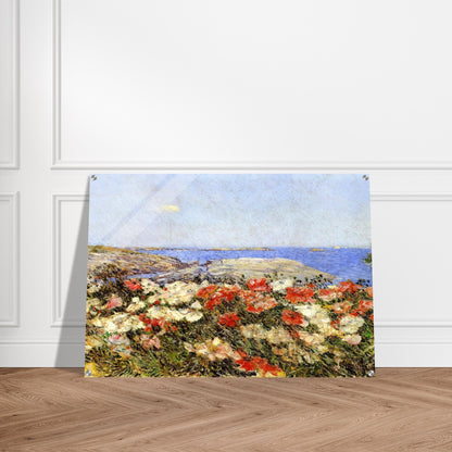 Poppies on the Isles of Shoals - Childe Hassam Acrylic Print - 70x100 cm / 28x40″ inches | Childe Hassam Wall Art | Childe Hassam Prints