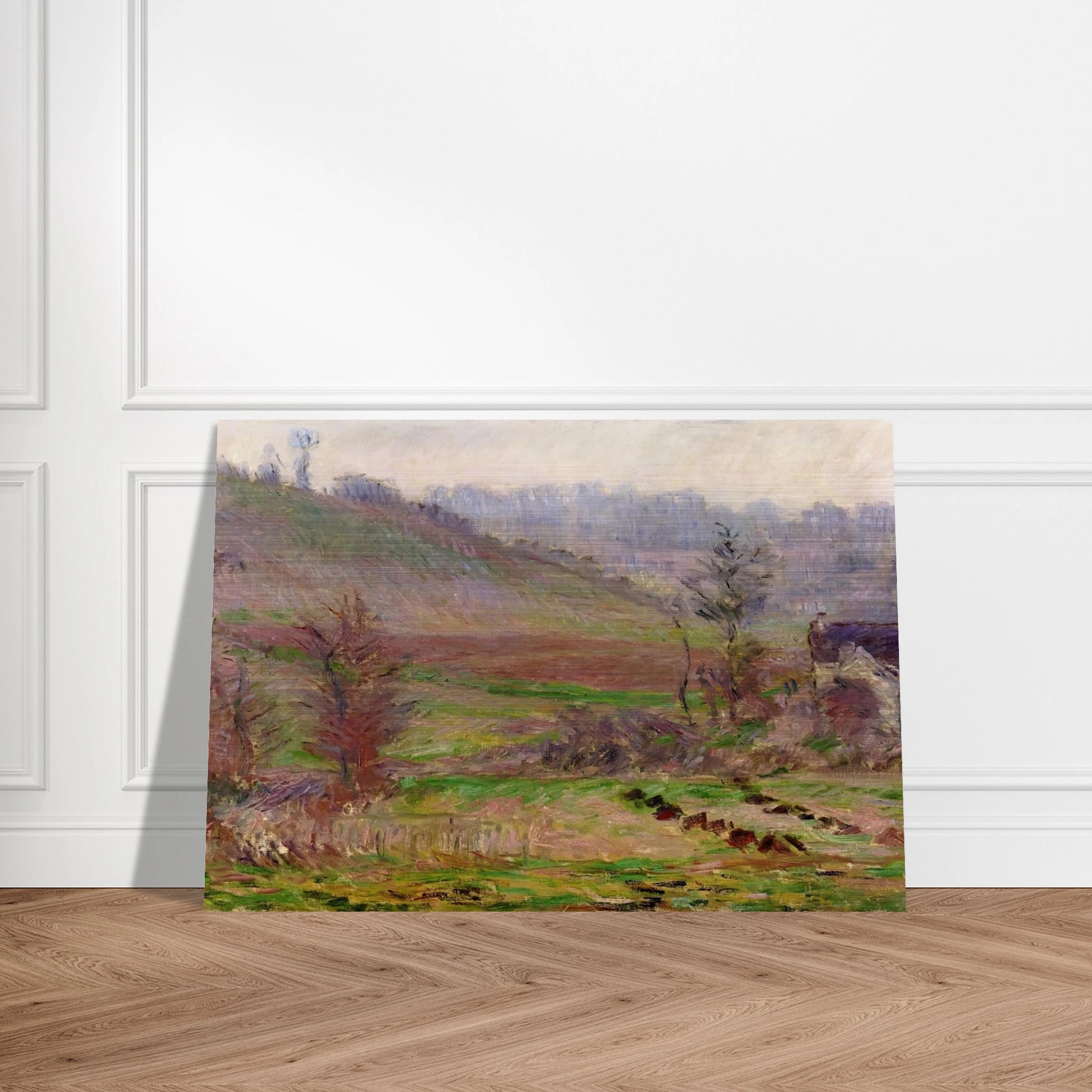 Valley of Falaise - claude monet Brushed Aluminum Print - 70x100 cm / 28x40 inches | claude monet Aluminum Print | claude monet Prints