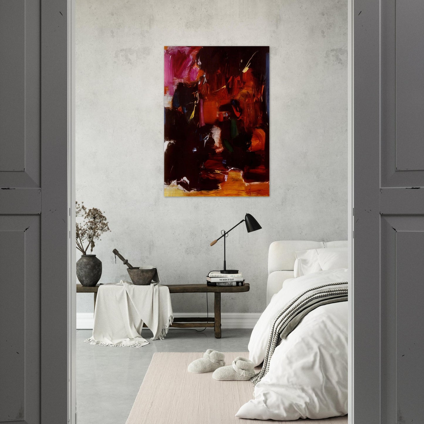 Summer Night s Bliss - Hans Hofmann Brushed Aluminum Print - 70x100 cm / 28x40 inches | Hans Hofmann Aluminum Print | Hans Hofmann Prints