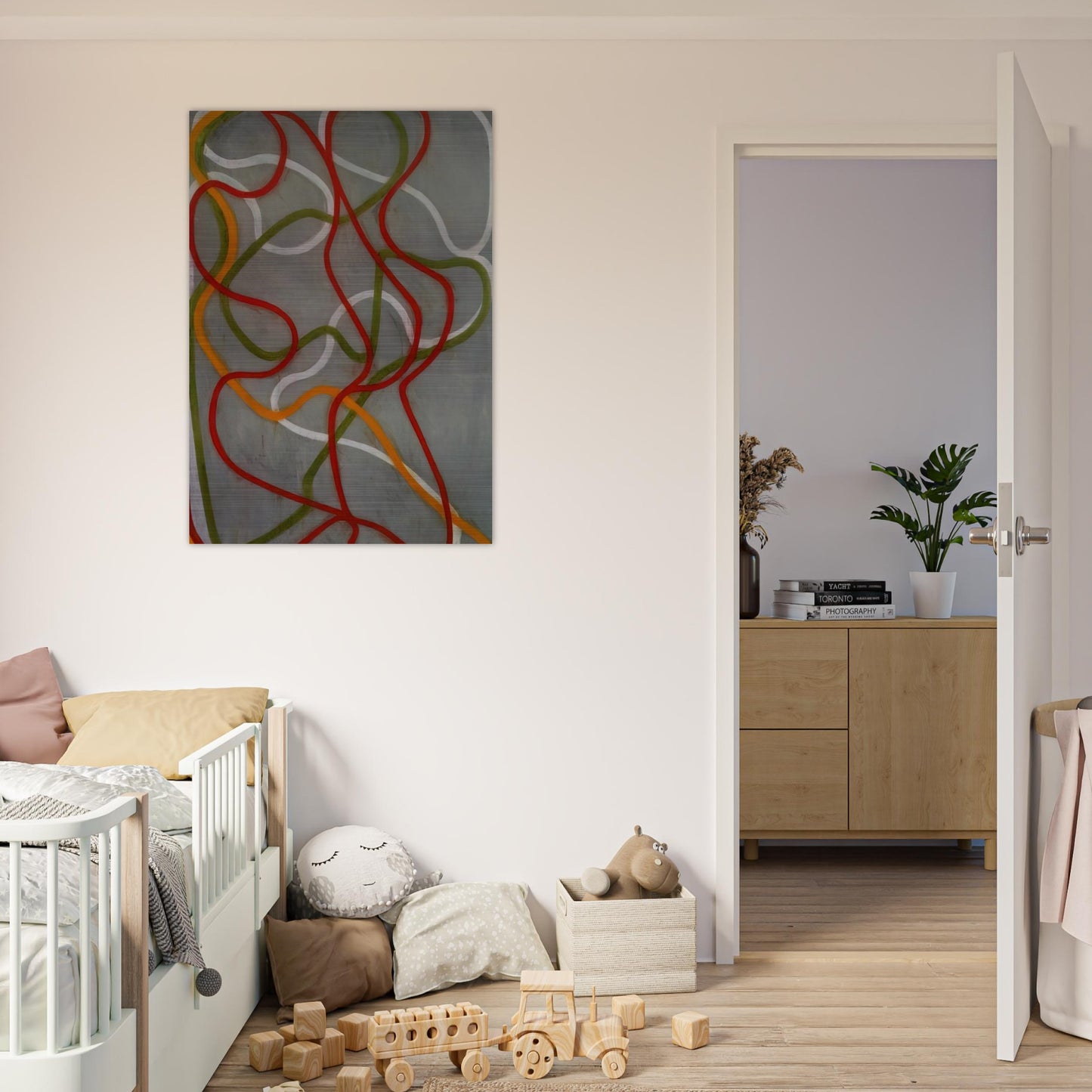 The Attended - 1999 - Brice Marden Brushed Aluminum Print - 70x100 cm / 28x40 inches | Brice Marden Aluminum Print | Brice Marden Prints