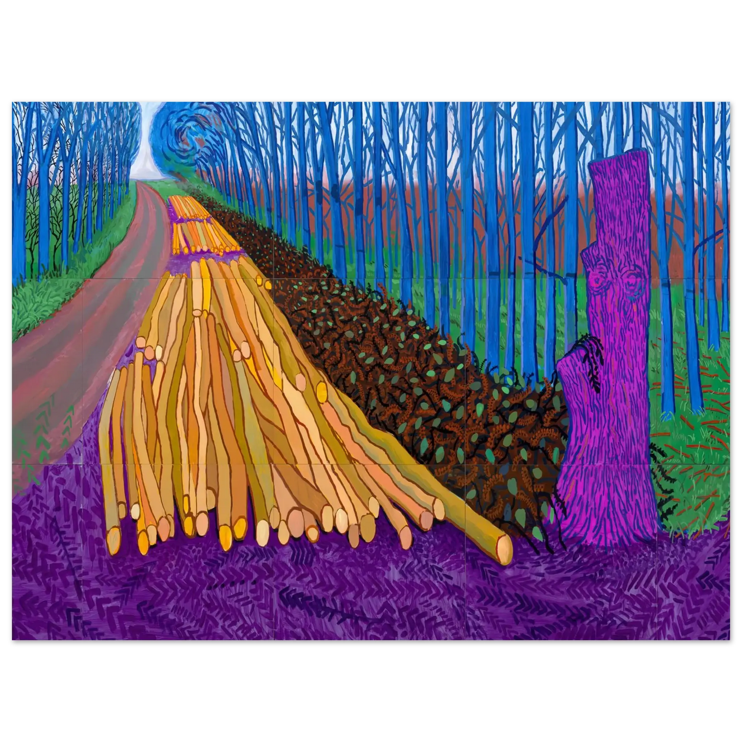 David Hockney - David Hockney Wall art - 40x50 cm / 16x20 Inches - Premium Wooden Framed Poster With Fine Art Paper - Black frame