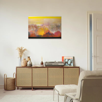 Younger than the Sun - 1990 - Ronnie Landfield Brushed Aluminum Print - 70x100 cm / 28x40 inches | Ronnie Landfield Aluminum Print | Ronnie Landfield Prints