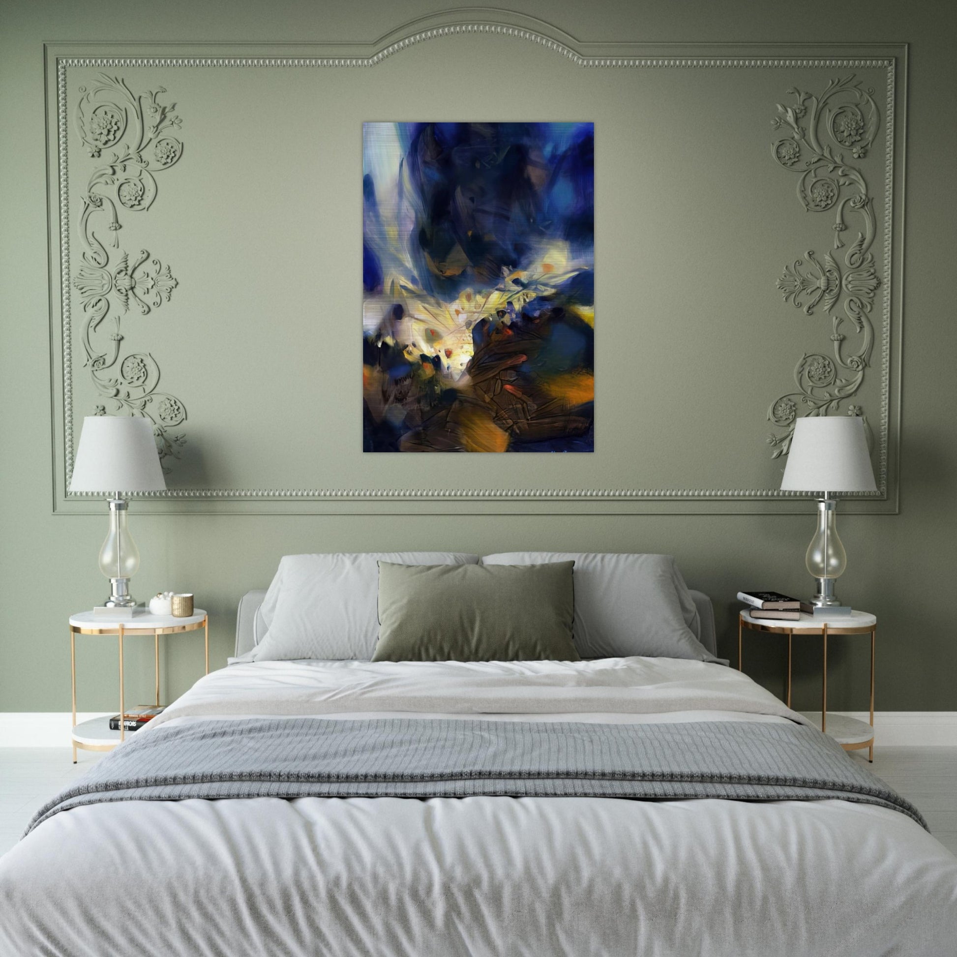 LE SOUFFLE QUI LIBERE LA MATIERE 2006 - Chu teh Chun Brushed Aluminum Print - 70x100 cm / 28x40 inches | Chu teh Chun Aluminum Print | Chu teh Chun Prints