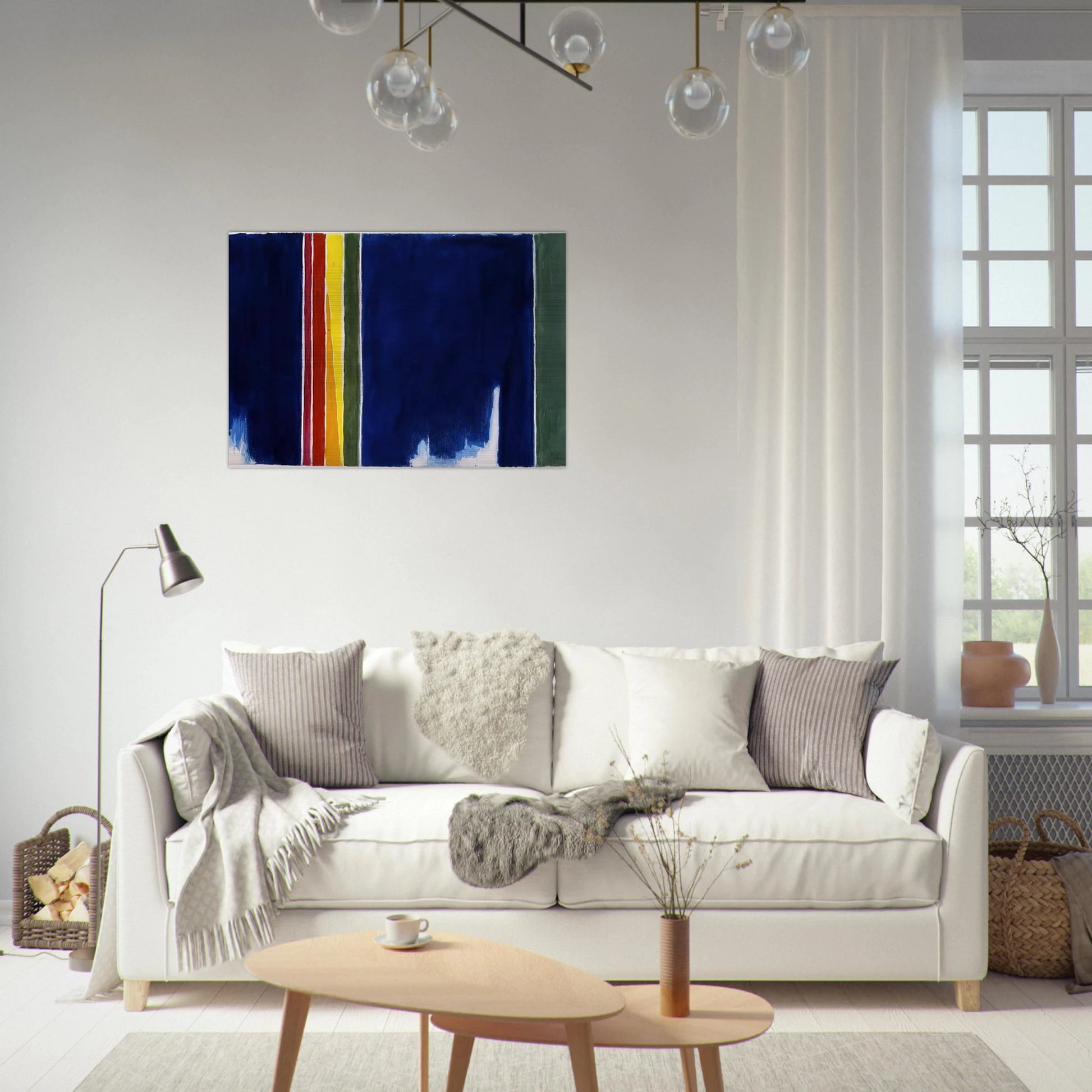 ATMOSPHERIC EFFECTS I 1970 - Alma Woodsey Thomas Brushed Aluminum Print - 70x100 cm / 28x40 inches | Alma Woodsey Thomas Aluminum Print | Alma Woodsey Thomas Prints