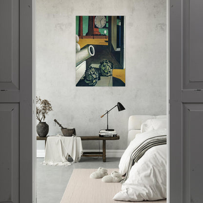 THE CONQUEST OF THE PHILOSOPHER 1914 - Giorgio de Chirico Brushed Aluminum Print - 70x100 cm / 28x40 inches | Giorgio de Chirico Aluminum Print | Giorgio de Chirico Prints