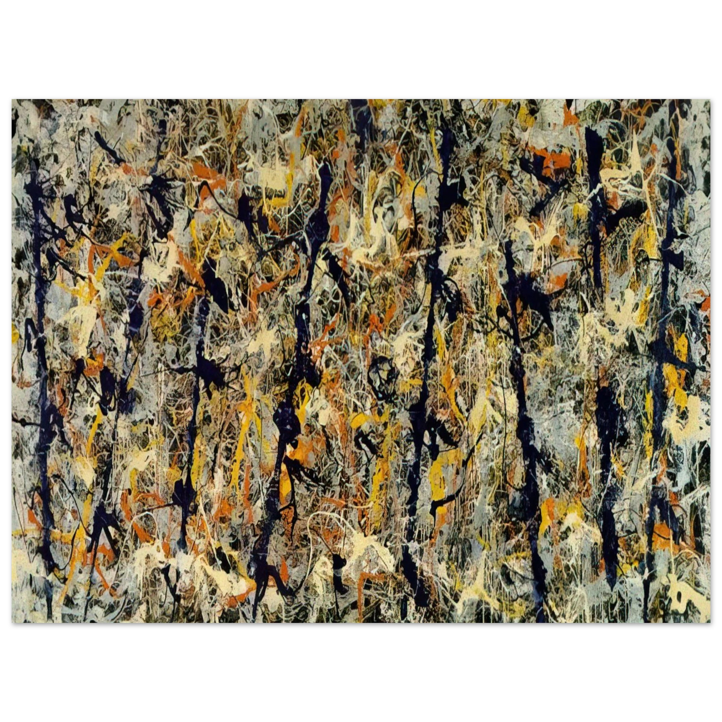 Jackson Pollock - BLUE POLES NUMBER 11 1952 1  75x100 cm / 30x40inches Fine Art Poster