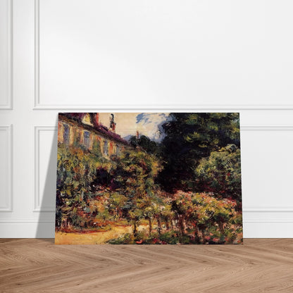 The Artist's House at Giverny - claude monet Brushed Aluminum Print - 70x100 cm / 28x40 inches | claude monet Aluminum Print | claude monet Prints