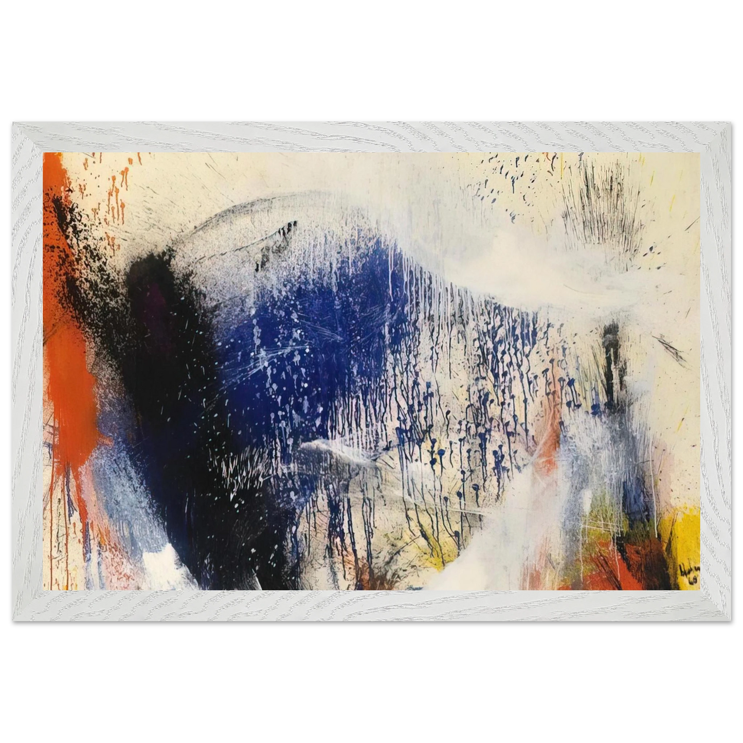 Helen Frankenthaler - Untitled - 1960 Wall art - A2 (42 x 59.4  cm) - Fine Art Poster-canvas - -