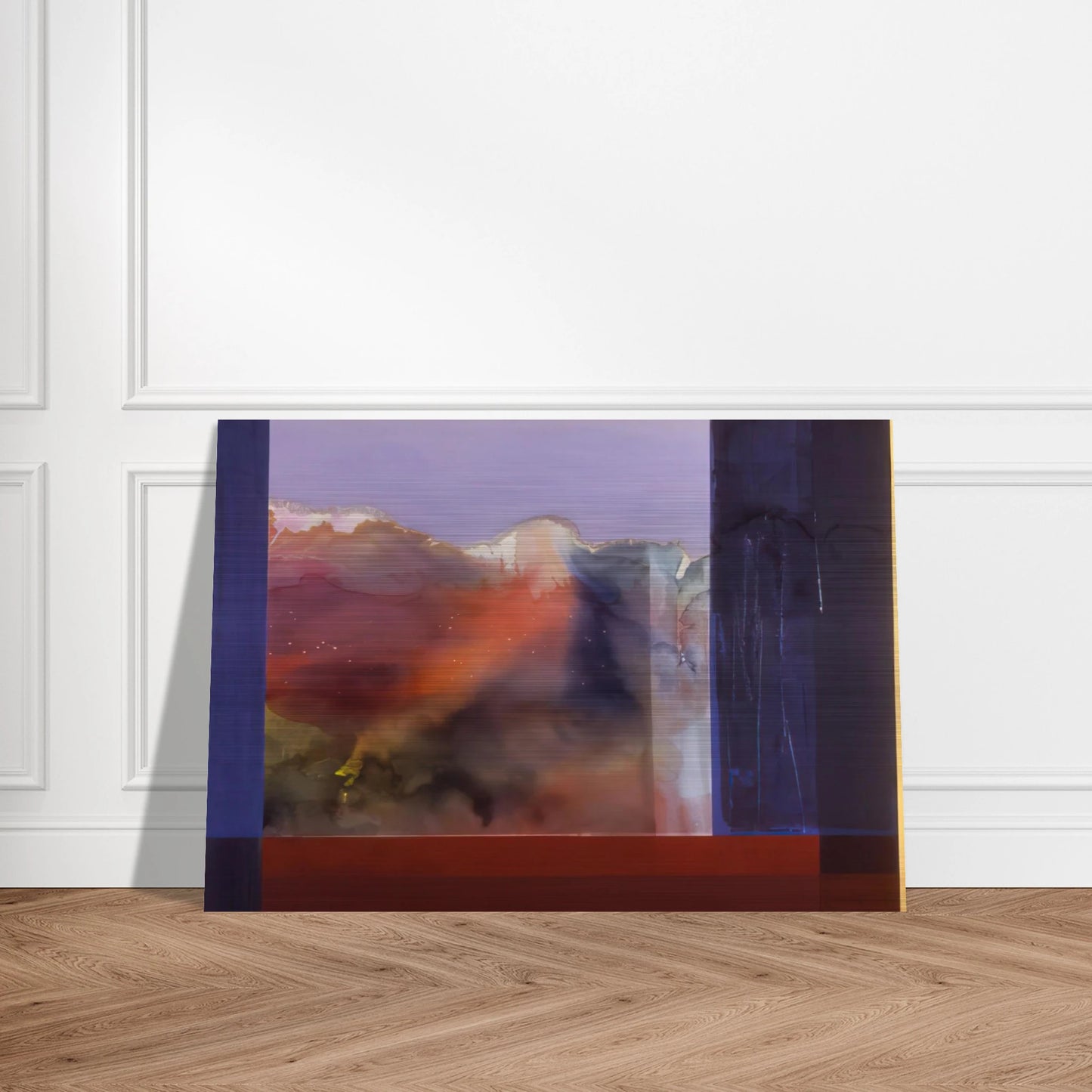 Sixteenth Century - 1985 - Ronnie Landfield Brushed Aluminum Print - 70x100 cm / 28x40 inches | Ronnie Landfield Aluminum Print | Ronnie Landfield Prints