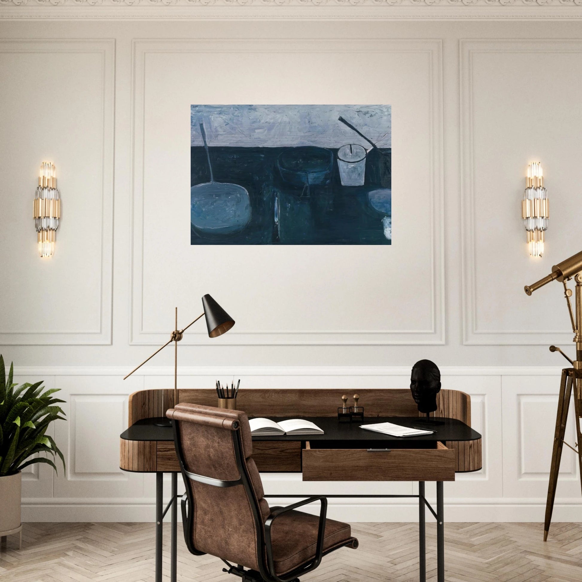Winter Still Life - 1956 - William Scott Brushed Aluminum Print - 70x100 cm / 28x40 inches | William Scott Aluminum Print | William Scott Prints