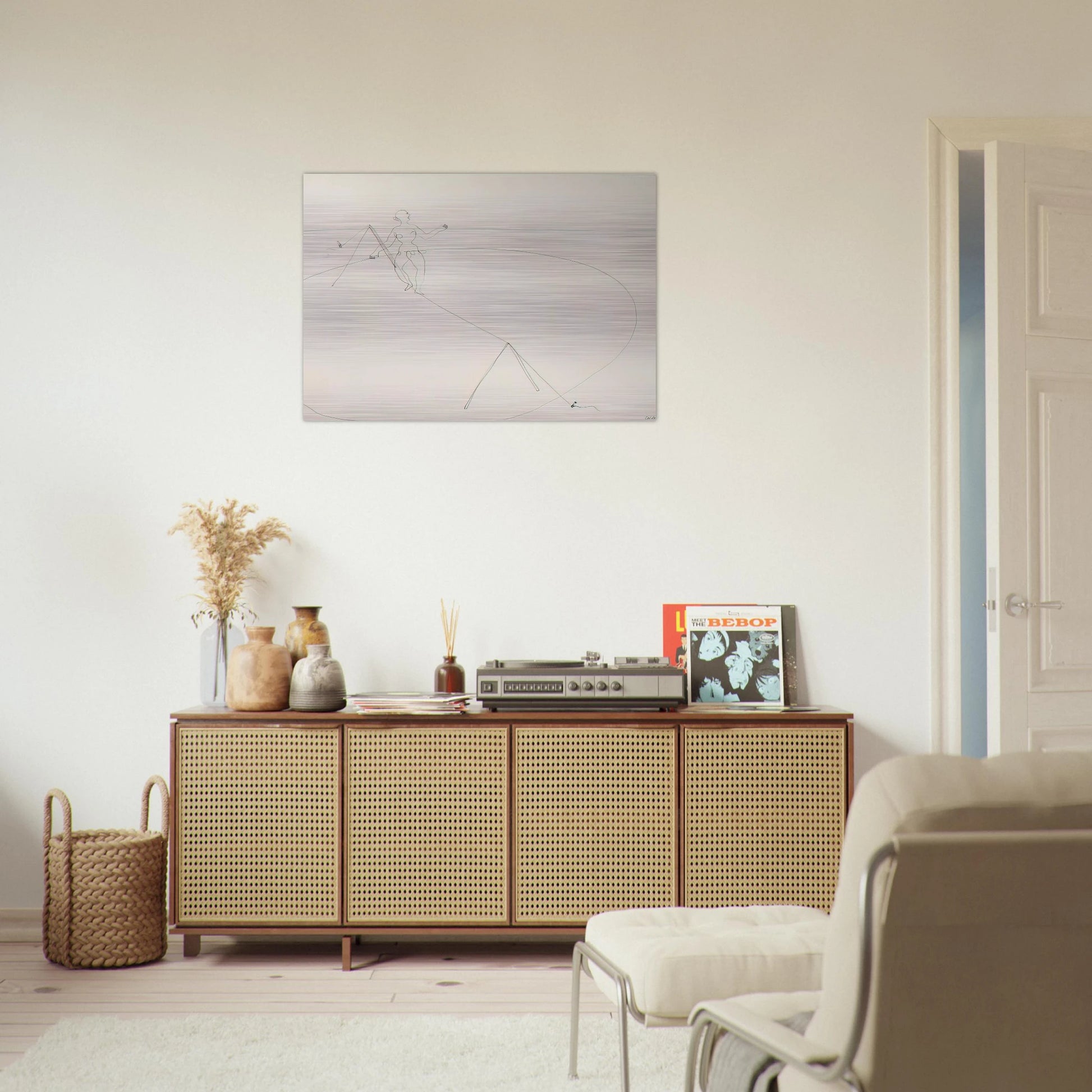 TIGHTROPE WALKER 1932 - Alexander Calder Brushed Aluminum Print - 70x100 cm / 28x40 inches | Alexander Calder Aluminum Print | Alexander Calder Prints
