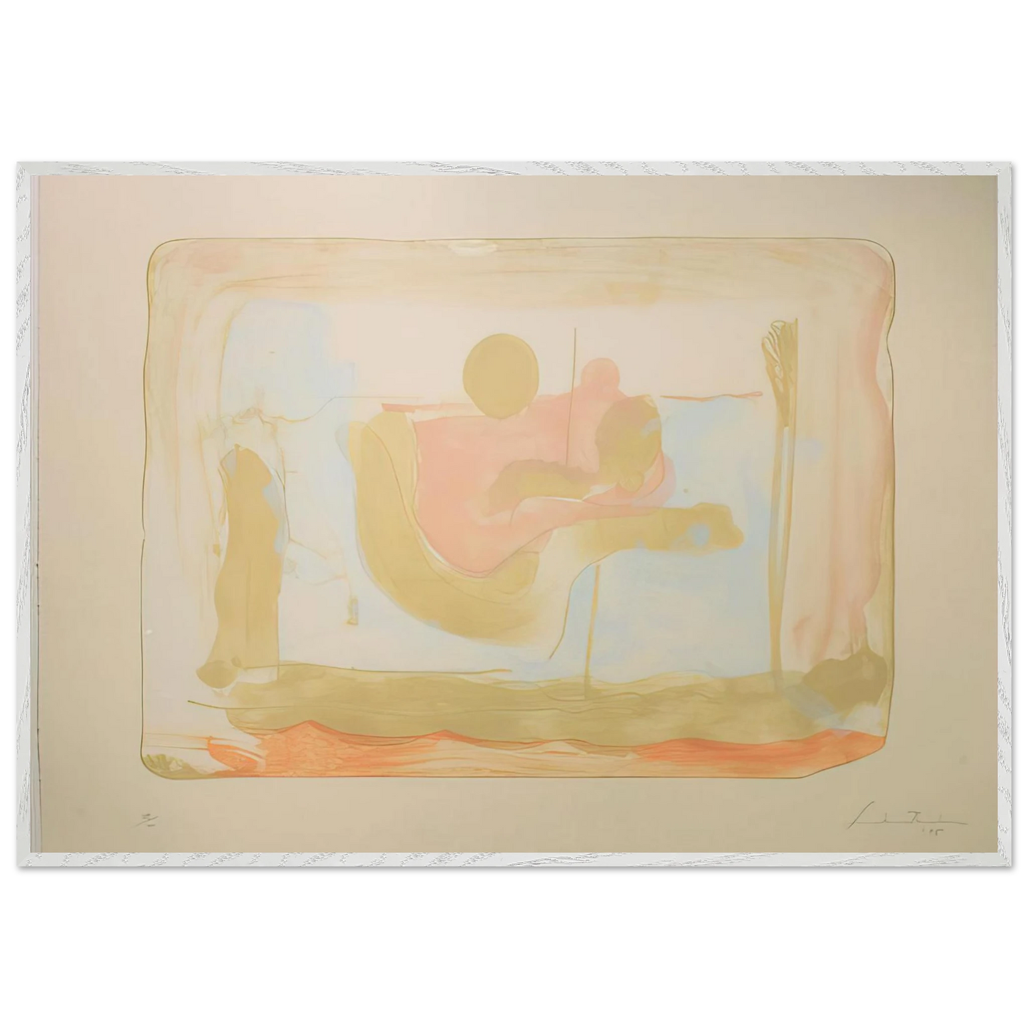 Helen Frankenthaler - Reflections I - 1995 Wall art - A3 (29.7 x 42  cm) - Fine Art Poster-canvas - -