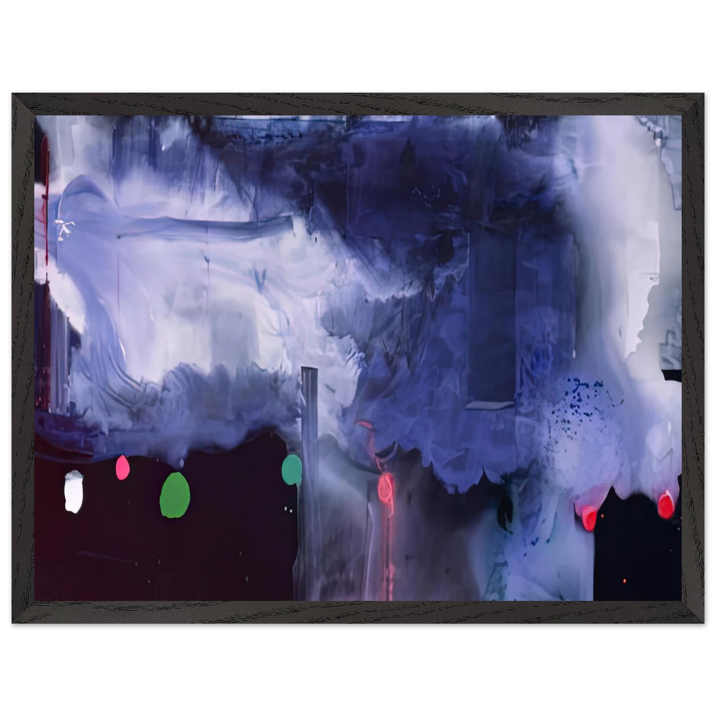 Helen Frankenthaler - Star Gazing, 1989- Wall Art - 21x29.7 cm / 8x12" - Premium Wooden Framed Poster With Fine Art Paper-canvas - Black frame