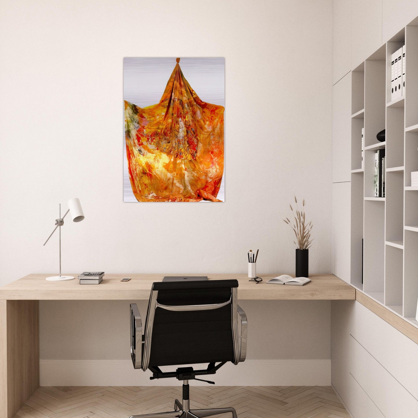 Mars at Angles - Sam Gilliam Brushed Aluminum Print - 70x100 cm / 28x40 inches | Sam Gilliam Aluminum Print | Sam Gilliam Prints