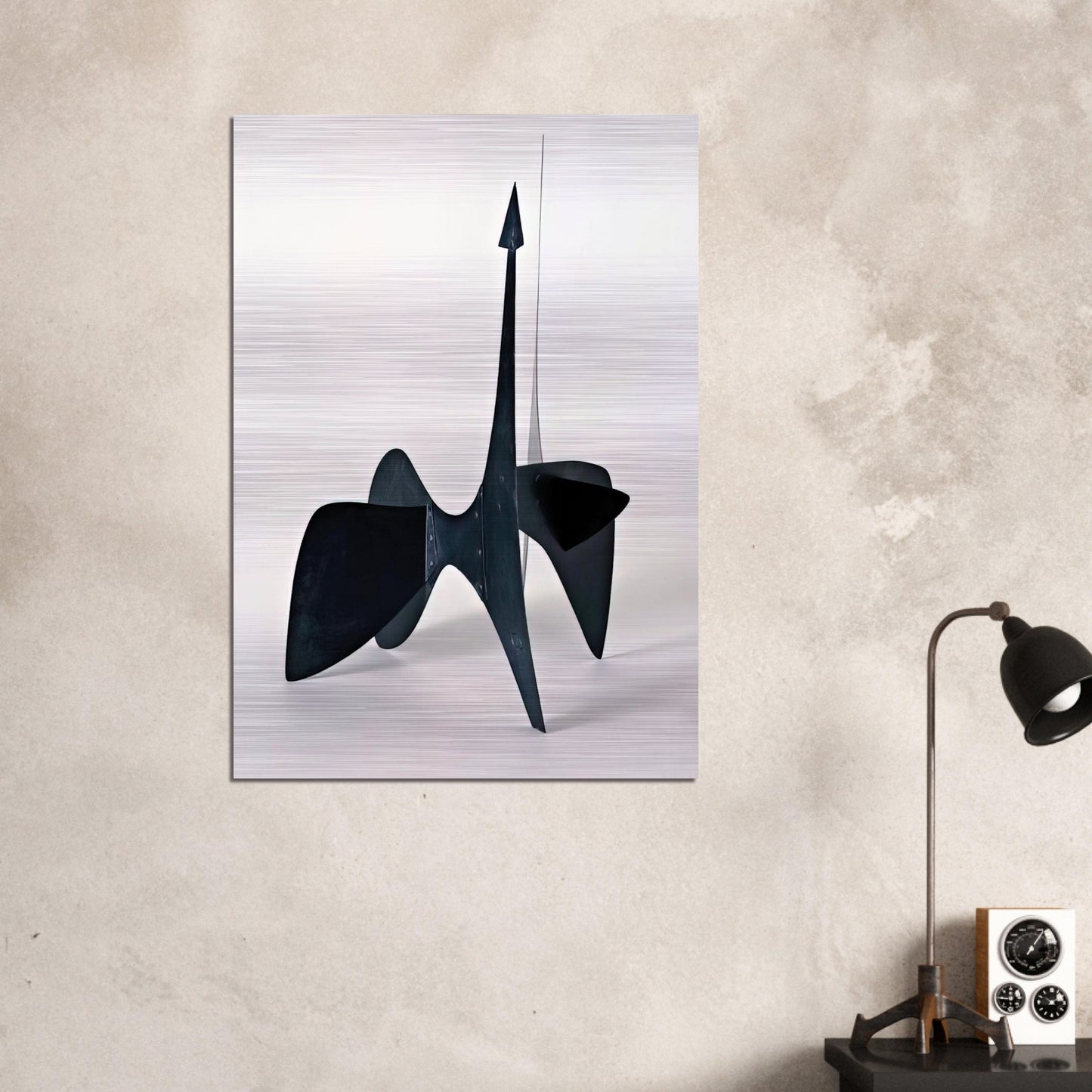 TEODELAPIO MAQUETTE II 1962 - Alexander Calder Brushed Aluminum Print - 70x100 cm / 28x40 inches | Alexander Calder Aluminum Print | Alexander Calder Prints