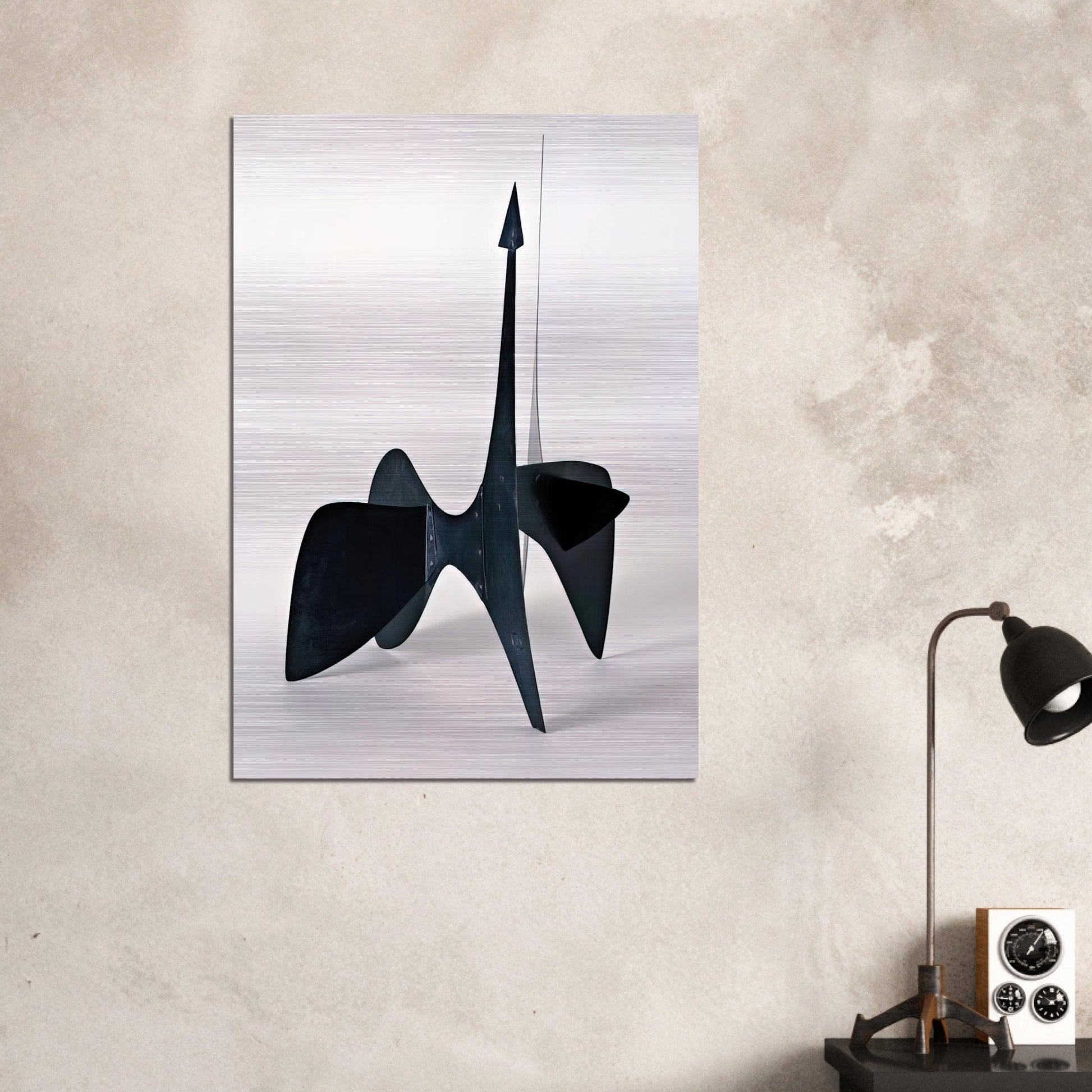 TEODELAPIO MAQUETTE II 1962 - Alexander Calder Brushed Aluminum Print - 70x100 cm / 28x40 inches | Alexander Calder Aluminum Print | Alexander Calder Prints