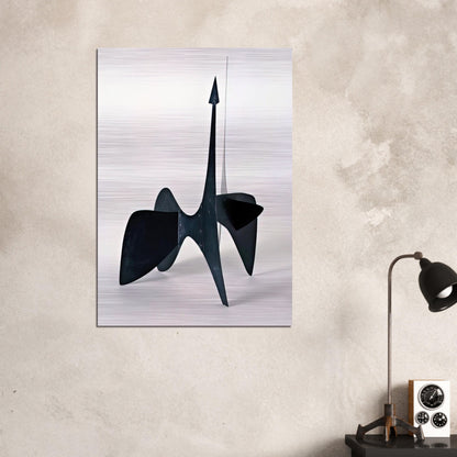 TEODELAPIO MAQUETTE II 1962 - Alexander Calder Brushed Aluminum Print - 70x100 cm / 28x40 inches | Alexander Calder Aluminum Print | Alexander Calder Prints