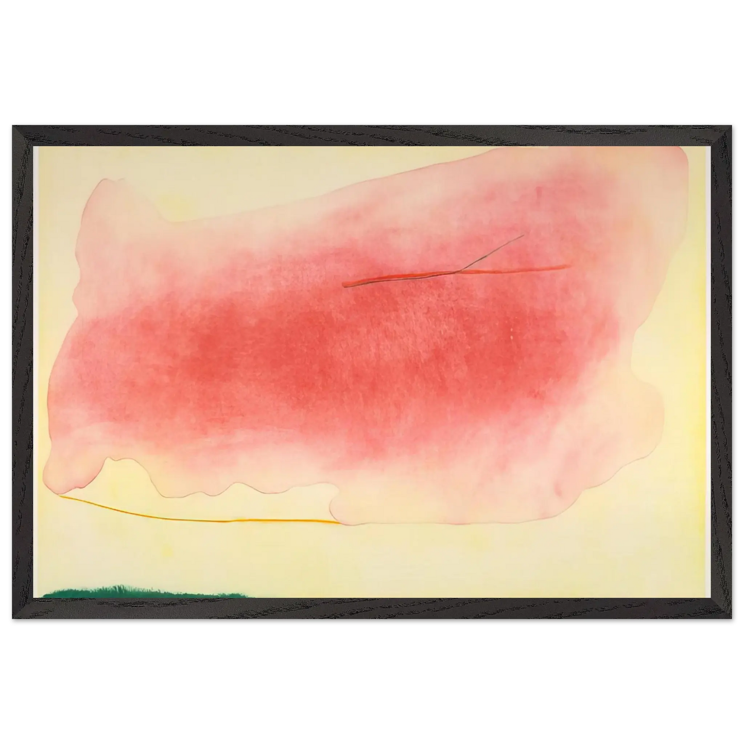 Helen Frankenthaler - Nepenthe - 1972 Wall art - 40x50 cm / 16x20 Inches - Premium Wooden Framed Poster With Fine Art Paper - White frame