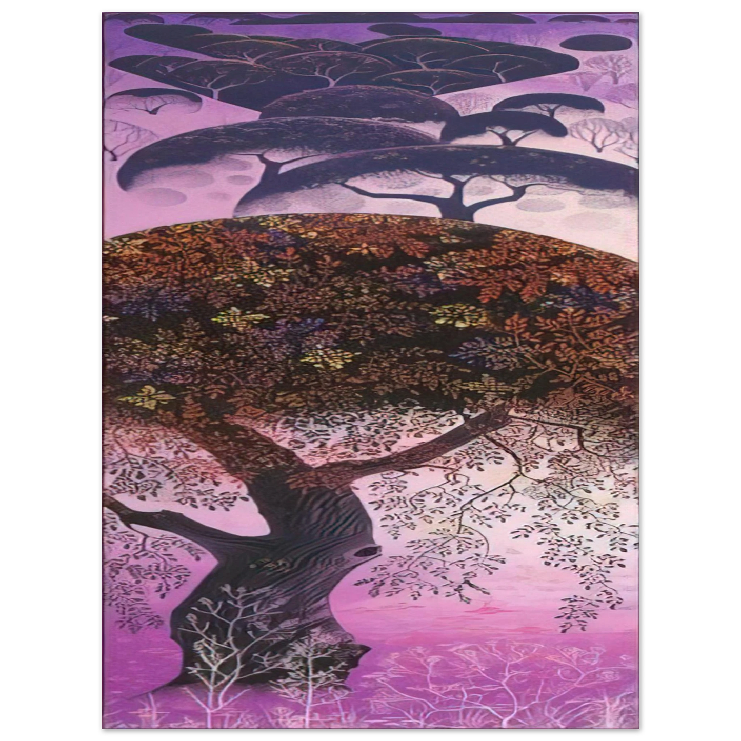 Eyvind Earle - California Tapestry  75x100 cm / 30x40inches Fine Art Poster