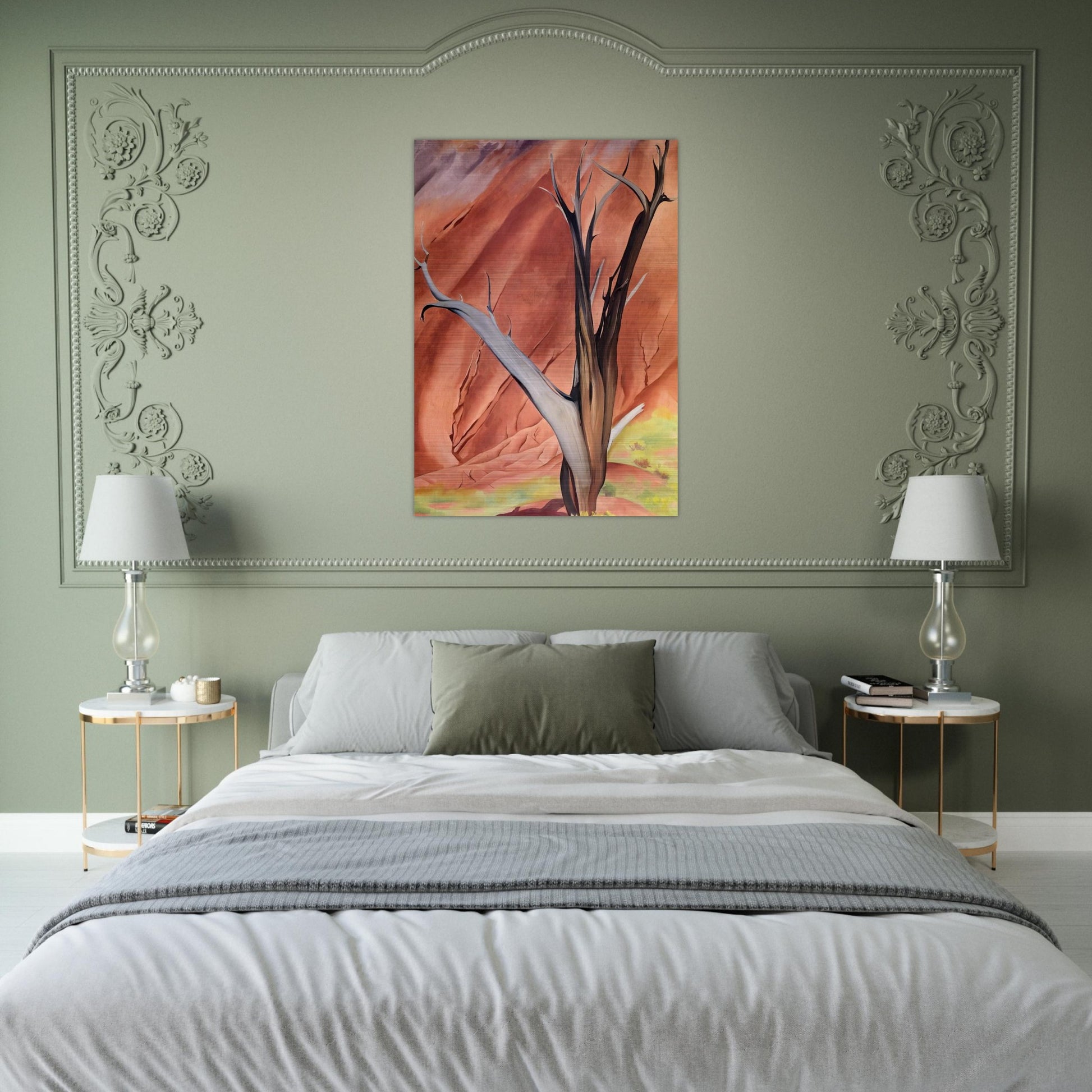 Gerald`s Tree - Georgia O'Keeffe Brushed Aluminum Print - 70x100 cm / 28x40 inches | Georgia O'Keeffe Aluminum Print | Georgia O'Keeffe Prints