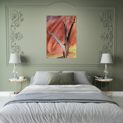 Gerald`s Tree - Georgia O'Keeffe Brushed Aluminum Print - 70x100 cm / 28x40 inches | Georgia O'Keeffe Aluminum Print | Georgia O'Keeffe Prints
