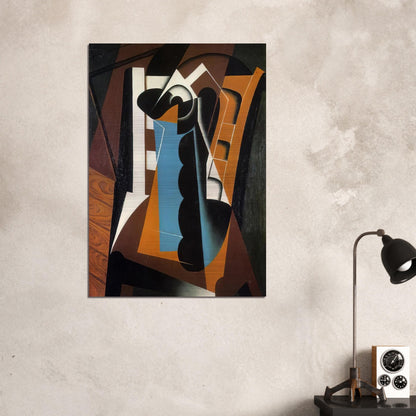 STILL LIFE ON A CHAIR 1917 - Juan Gris Brushed Aluminum Print - 70x100 cm / 28x40 inches | Juan Gris Aluminum Print | Juan Gris Prints