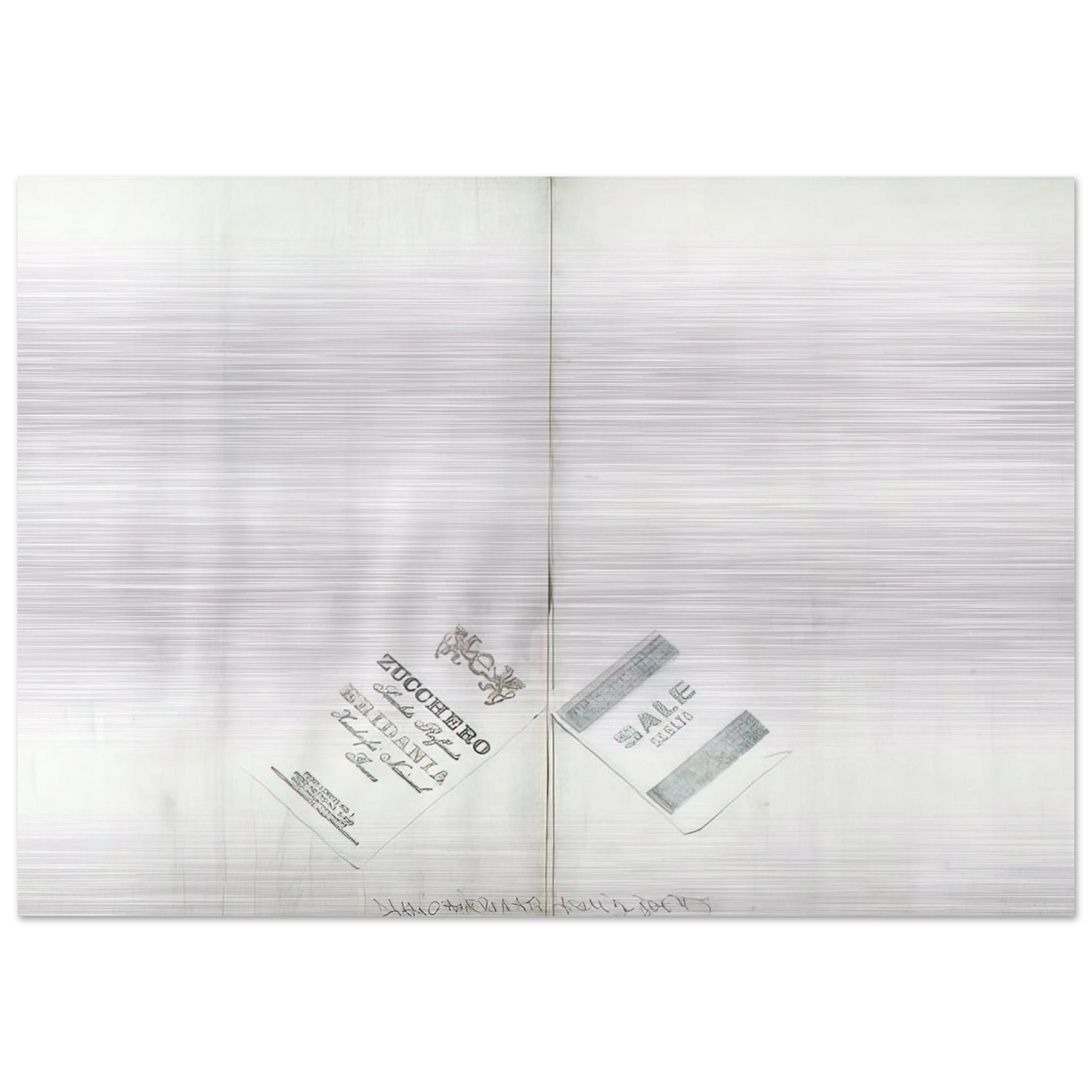 DA ALIGHIERO NATI A GUIDO BOETTI 1986 - Alighiero Boetti Brushed Aluminum Print - 70x100 cm / 28x40 inches | Alighiero Boetti Aluminum Print | Alighiero Boetti Prints