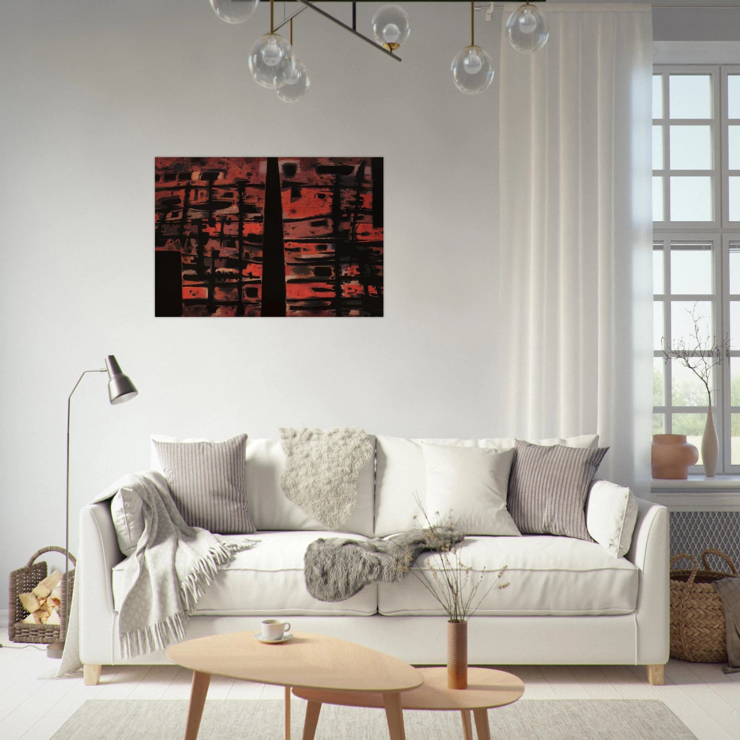 La Sixième Heure - 1958 - Alfred Manessier Brushed Aluminum Print - 70x100 cm / 28x40 inches | Alfred Manessier Aluminum Print | Alfred Manessier Prints