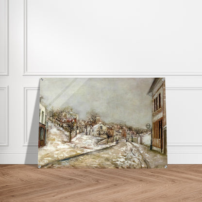 VIEW OF PONTOISE - Maurice Utrillo Acrylic Print - 70x100 cm / 28x40″ inches