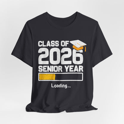 Camiseta de último año de la clase de 2026, camiseta de graduación, regalo de graduación unisex, ropa para estudiantes de último año de secundaria, camiseta con destino a la universidad