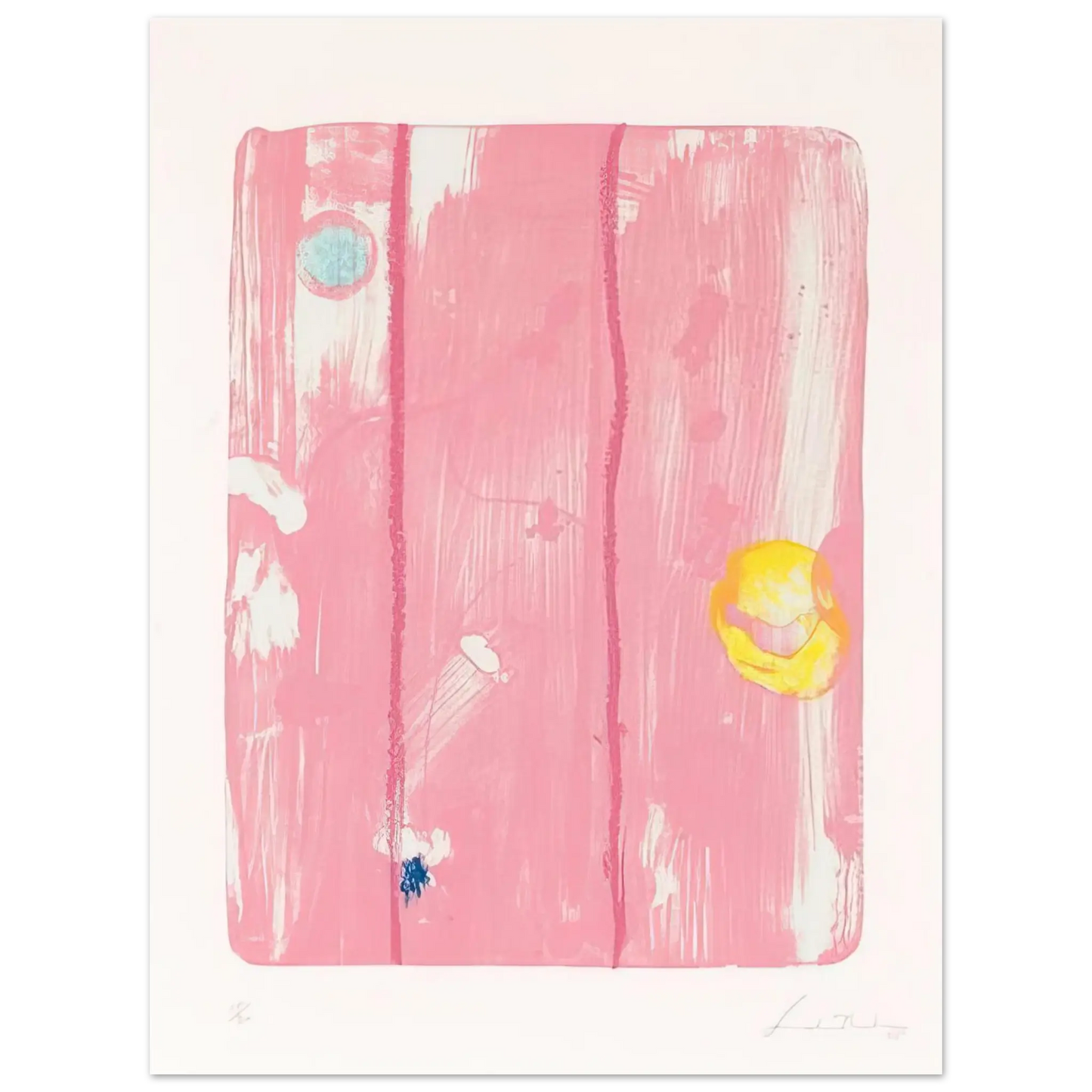 Helen Frankenthaler - Reflections VIII - 1995 Wall art - 30x45 cm / 12x18 Inches - Fine Art Poster - -