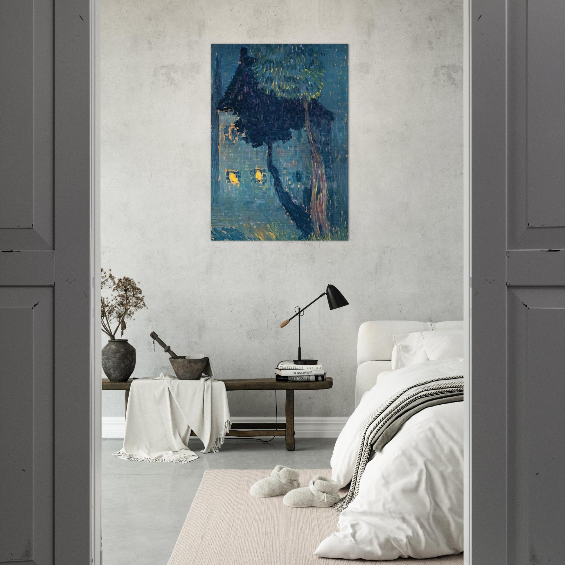 COTTAGE IN THE WOODS 1903 - Alexej von Jawlensky Brushed Aluminum Print - 70x100 cm / 28x40 inches | Alexej von Jawlensky Aluminum Print | Alexej von Jawlensky Prints